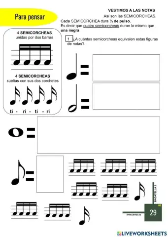 Semicorcheas (Bagatella 2 Cast pág. 29)