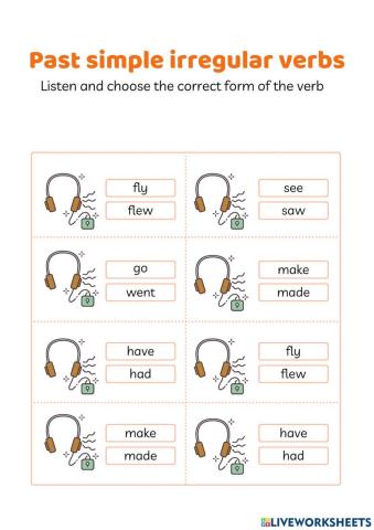 Past simple - regular verbs (listening)
