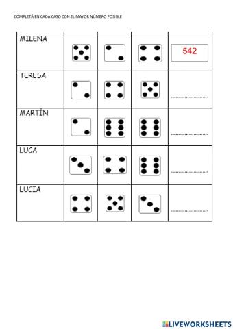 Armar el mayor número posible