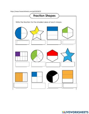 Writing fractions as words