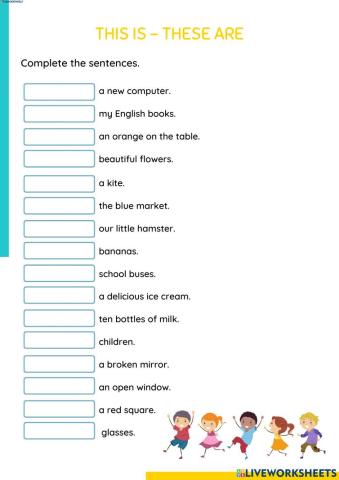 English This is - These are