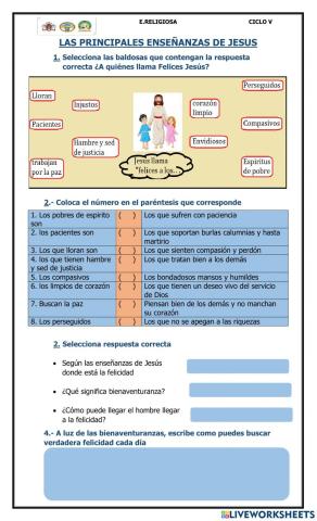 Las principales enseñanzas de Jesús