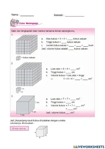 Volume Kubus dan Balok