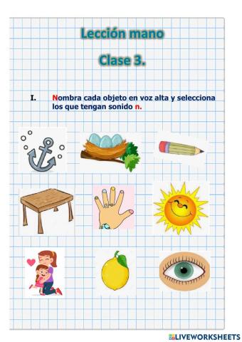 Lección mano clase 3