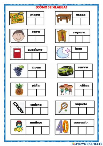 ¿cómo se silabea?