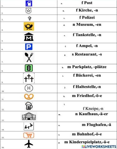 Was gibt es in einer Großstadt?