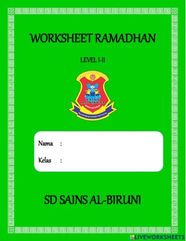 Worksheet Ramadhan2
