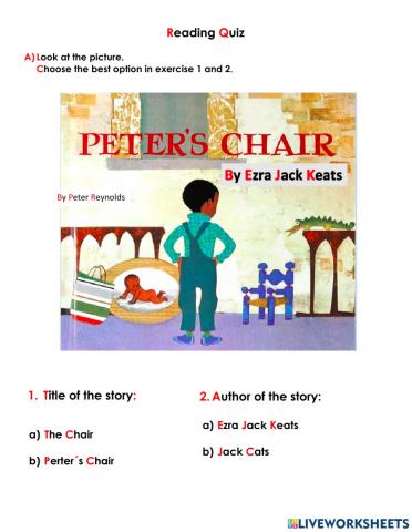 Reading Quiz Peter’s Chair