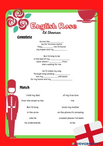 English rose - Ed Sheeran