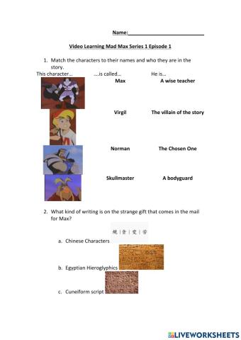 Mighty Max Season 1, Episode 1