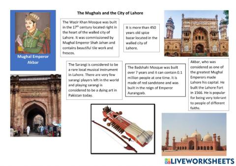 The Mughals and the City of Lahore