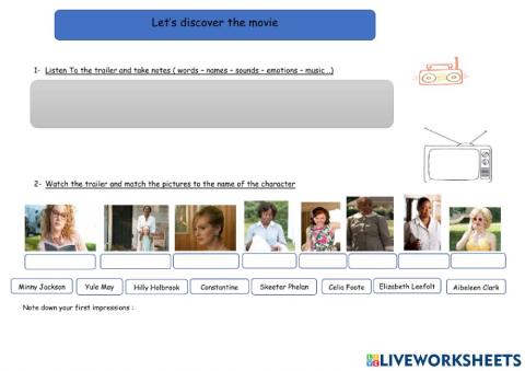 The help - trailer and characters