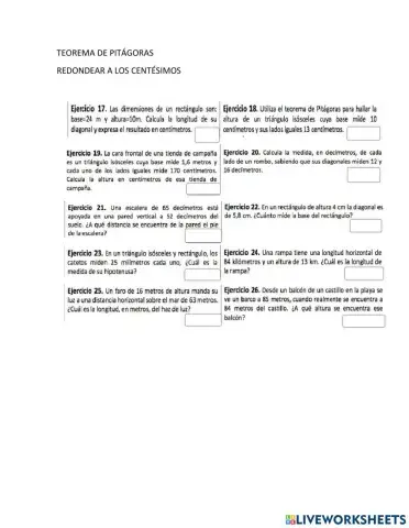 Teorema de pitágoras