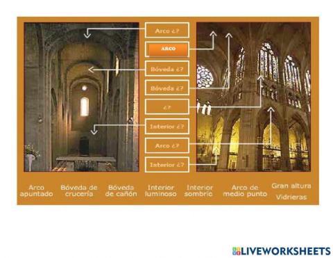 Arte románico y gótico