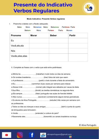 Presente do Indicativo