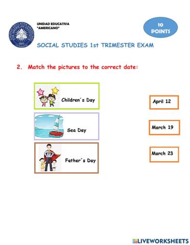 Social studies 1º exam (2)