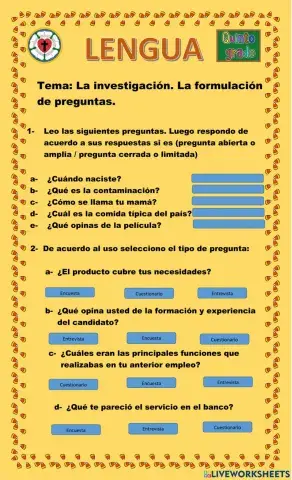 La investigación. La formulación de preguntas