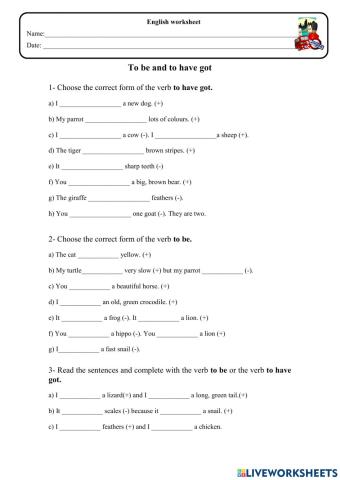 To be and to have got