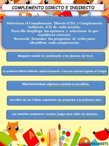 Complemento Directo-Indirecto