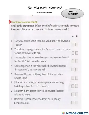 The Minister's Black Veil-part 2