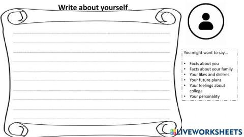 Write about yourself