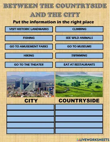 Between countryside and city