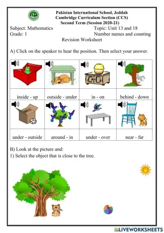 Position and movement + Capacity