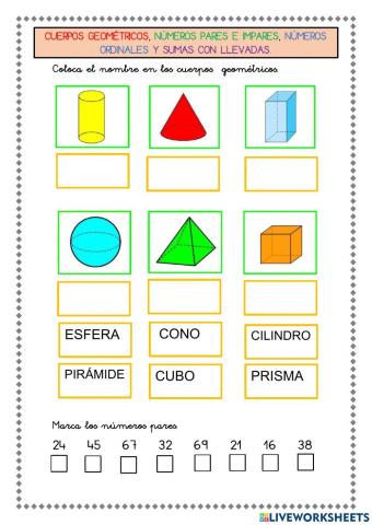 Los números ordinales