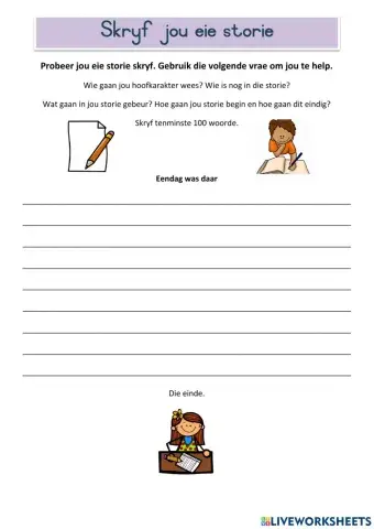 Skryf jou eie storie