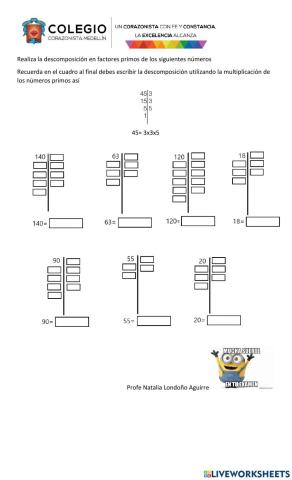 Descomponer en factores primos