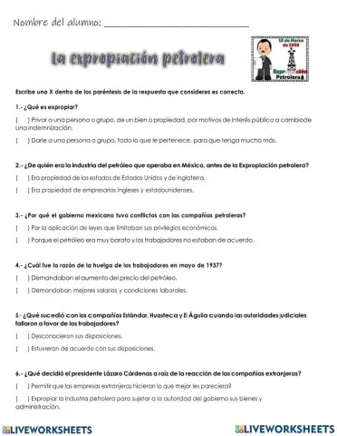 La expropiación petrolera