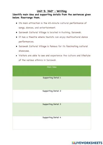 UNt 5: 360 (Writing)
