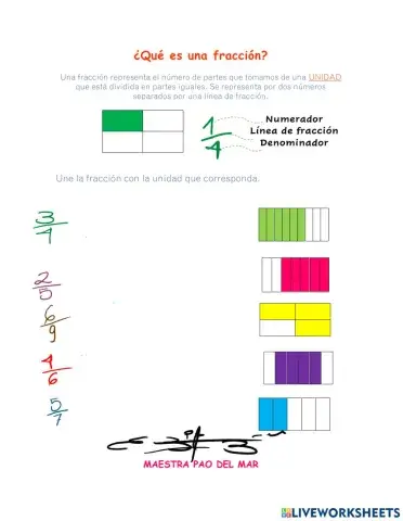 Introduccion a las fracciones