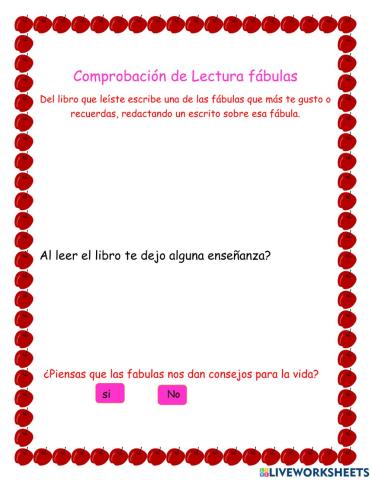 Comprobación de lectura