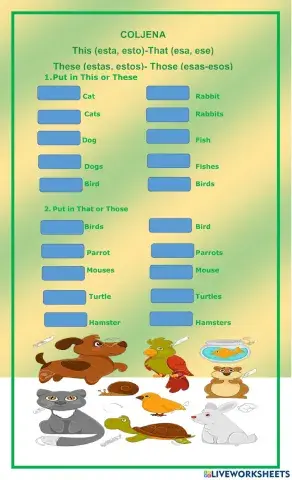 This that these those