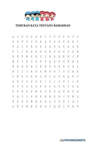 Cari Kata Tentang Ramadhan