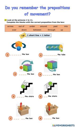 Prepositions of Movement