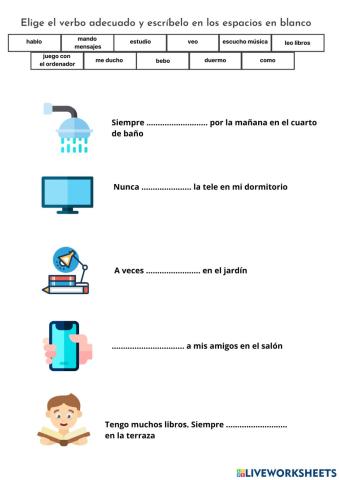 Y6 Verbos - Presente