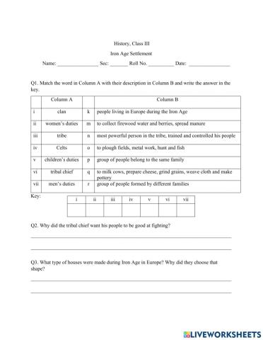 Iron Age Settlements