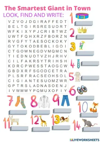 WORDSEARCHThe smartest giant in town