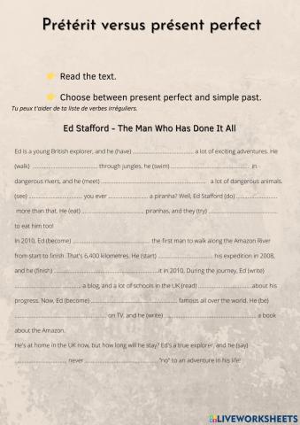 Simple past VS present perfect