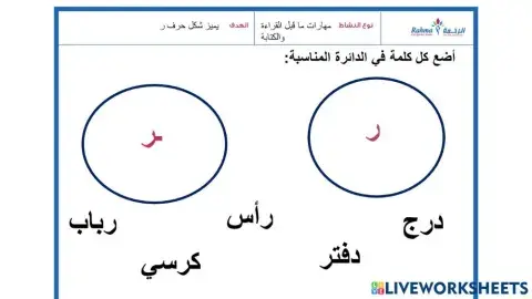 مهارات ماقبل القراءة والكتابة1