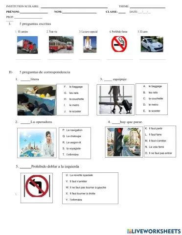 Les moyens de transport