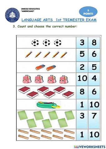 Language Arts 1º trimester exam (3)