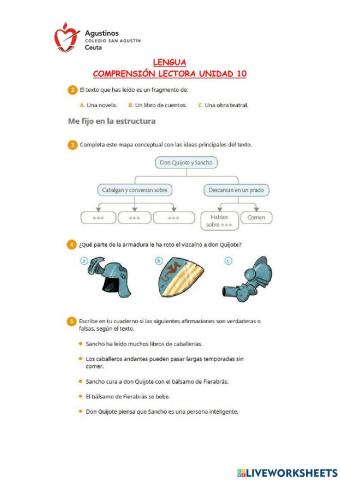 Comprensión Lectora -Un Leal Escudero- (Unidad 10)