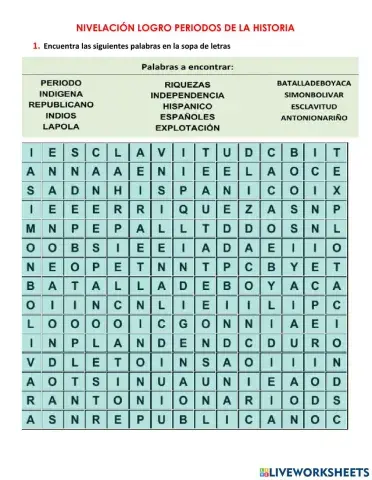 Nivelacion periodos de colombia