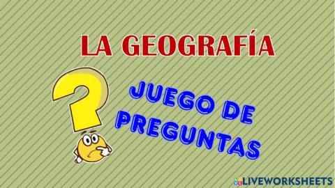 Geografía - fenómenos naturales