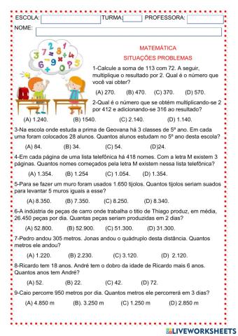 Situações problemas