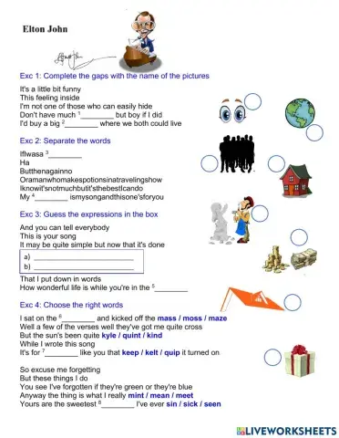 English through music