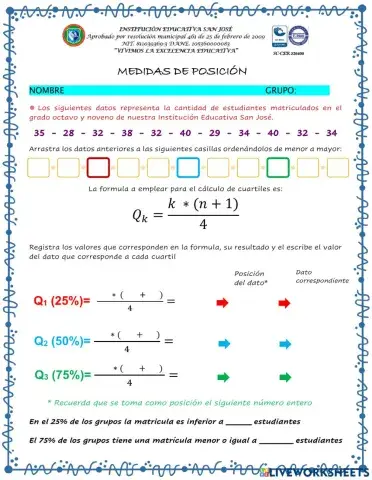 MEDIDAS DE POSICIÓN